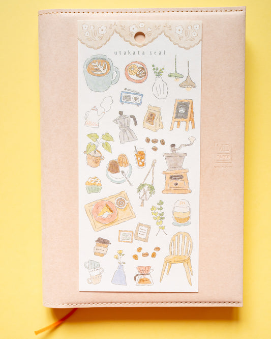 Stickers Café Utakata Seal Coffee