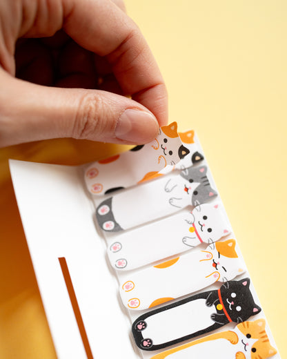 Bloc-notes Autocollants Marque-Pages Chat Stick Marker