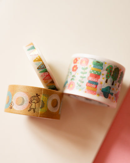 Set of 3 rolls of Mizutama Masking Tape