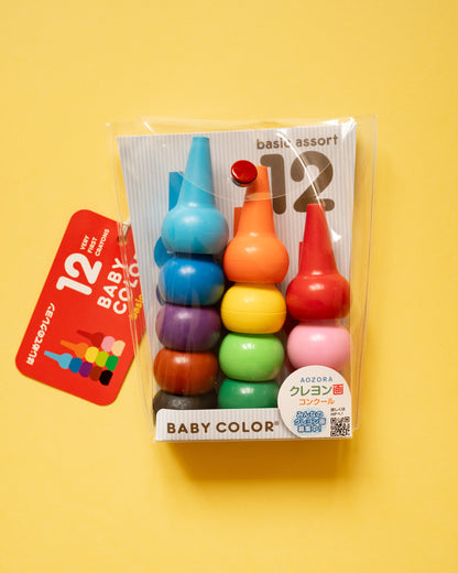 Baby Color 12 Crayons de Couleur Empilables