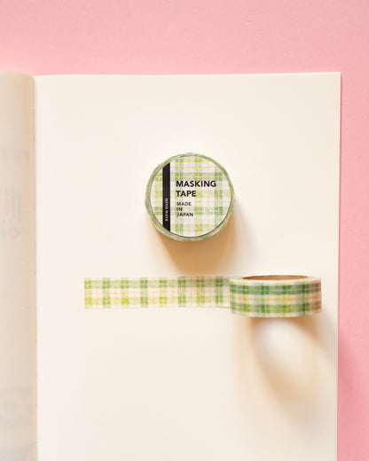 Green Checkered Masking Tape