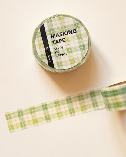 Green Checkered Masking Tape