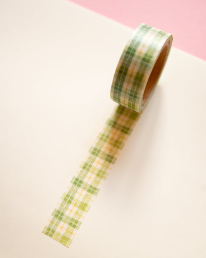 Green Checkered Masking Tape