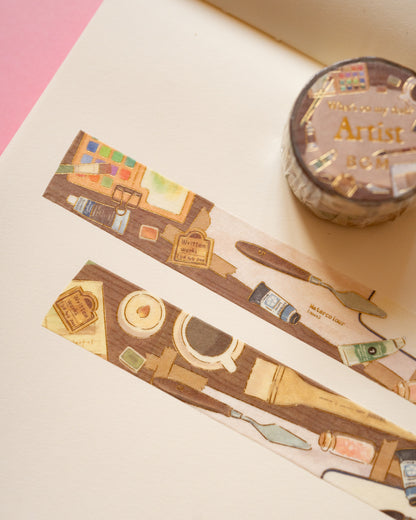 Masking Tape Artist My Desk BGM