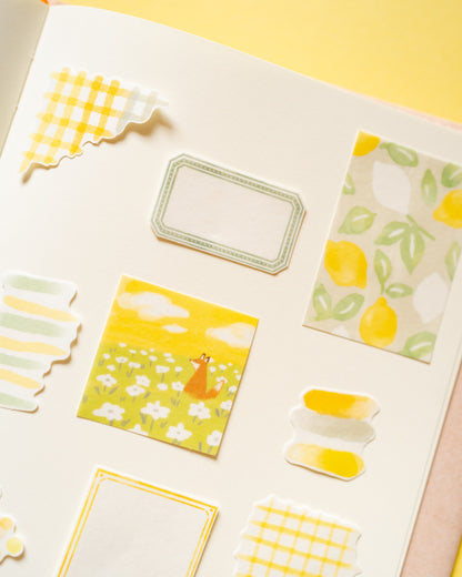 Hocco Deco Flake Yellow Stickers