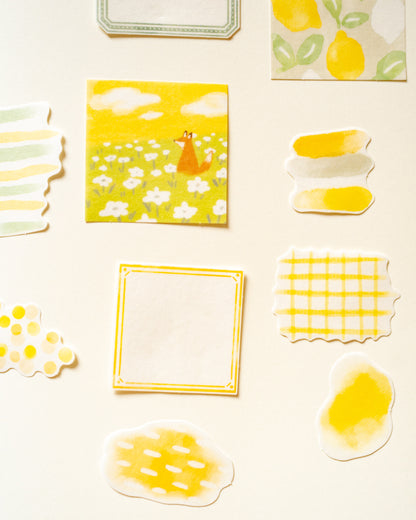 Hocco Deco Flake Yellow Stickers