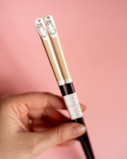 Cat Chopsticks and Chopstick Rest Set