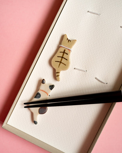 Cat Chopsticks and Chopstick Rest Set