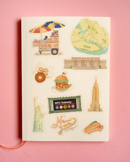 City Walk New York Stickers - Clear Seal BGM