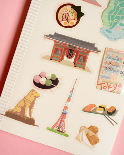 Stickers City Walk Tokyo - Clear Seal BGM