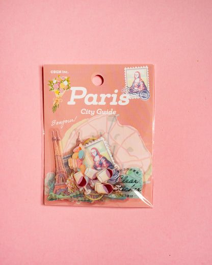 City Walk Paris Stickers - Clear Seal BGM