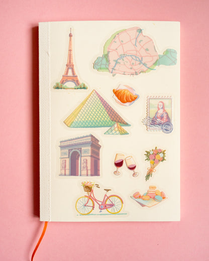 City Walk Paris Stickers - Clear Seal BGM