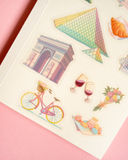 City Walk Paris Stickers - Clear Seal BGM