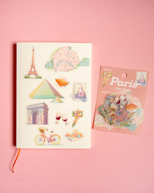 City Walk Paris Stickers - Clear Seal BGM