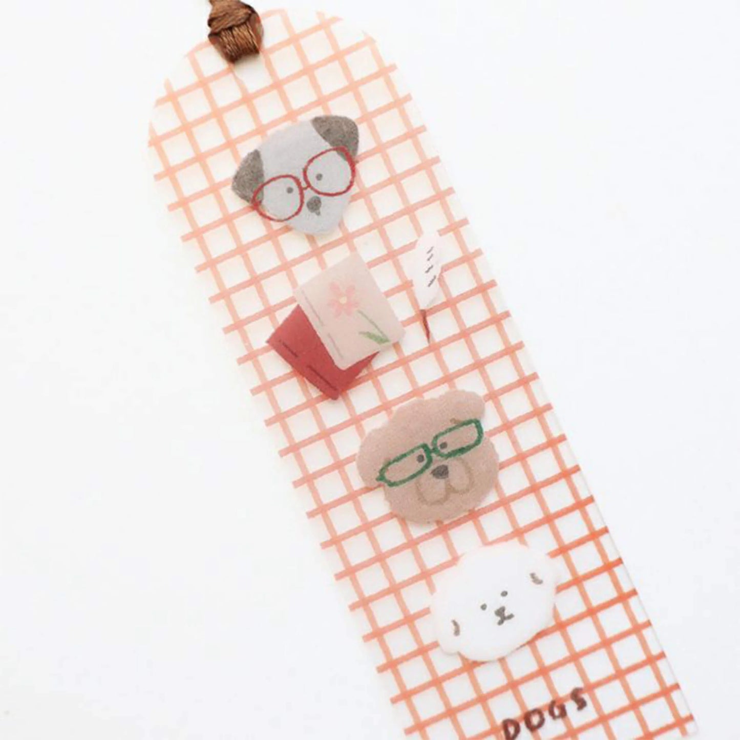 Marque-page transparent Book and Dog Hontowatashi Furukawa Paper