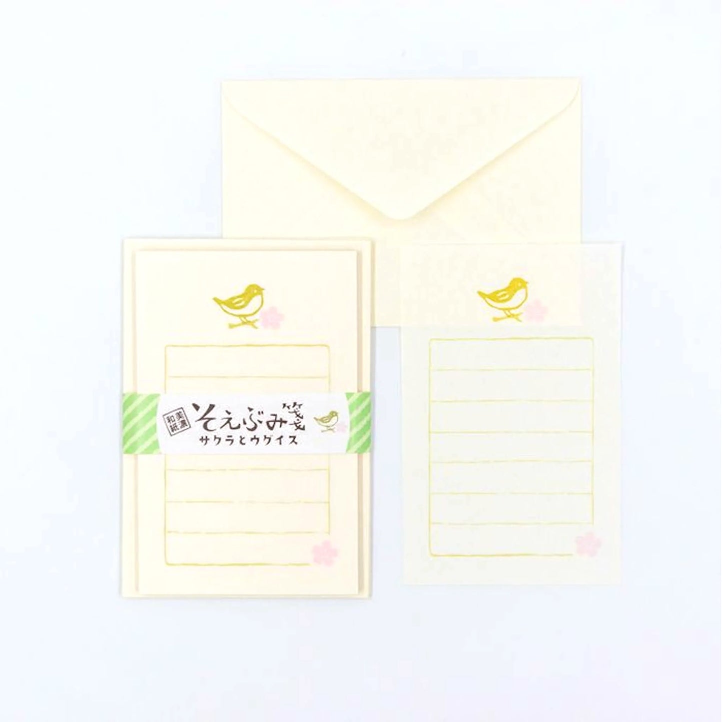 Mini Set Papier à Lettre Sakura and Uguisu Furukawa Paper