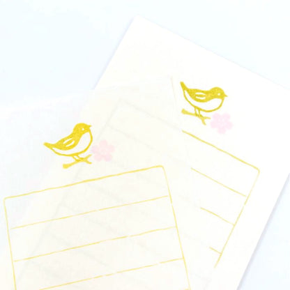 Mini Set Papier à Lettre Sakura and Uguisu Furukawa Paper