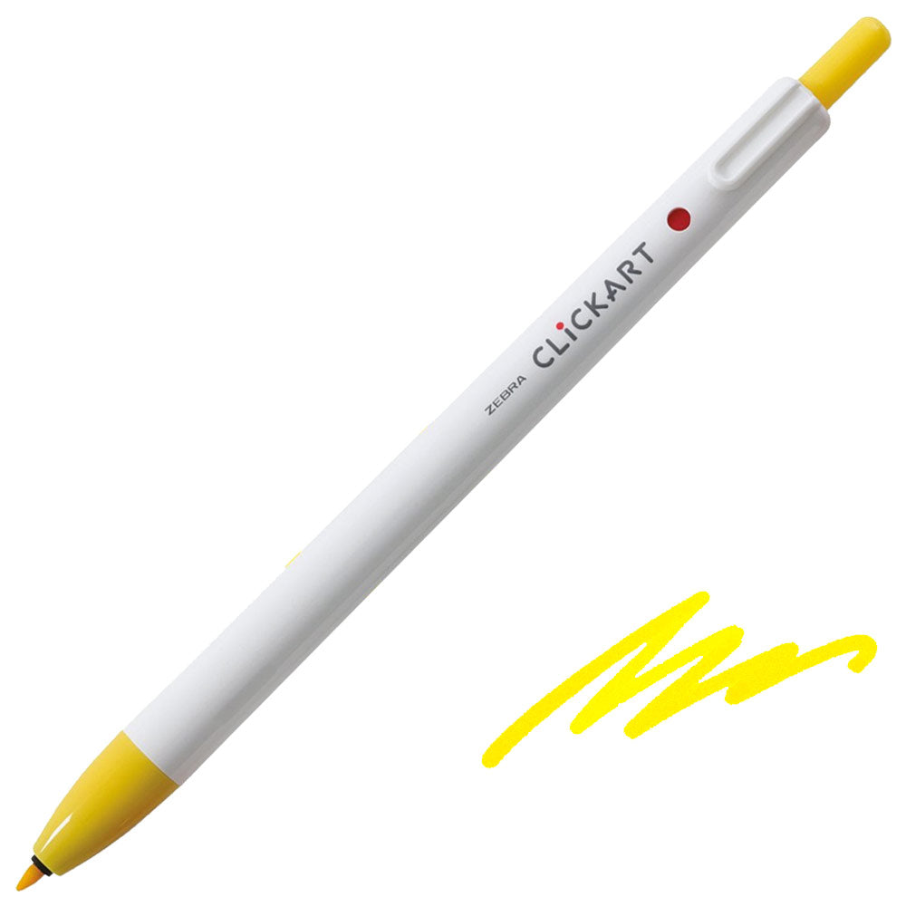 Zebra ClickArt Retractable Felt Tip Pen 0.6 mm – Colour of your choice