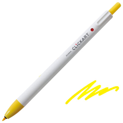 Zebra ClickArt Retractable Felt Tip Pen 0.6 mm – Colour of your choice