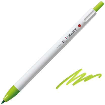 Zebra ClickArt Retractable Felt Tip Pen 0.6 mm – Colour of your choice