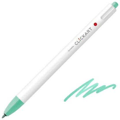 Zebra ClickArt Retractable Felt Tip Pen 0.6 mm – Colour of your choice