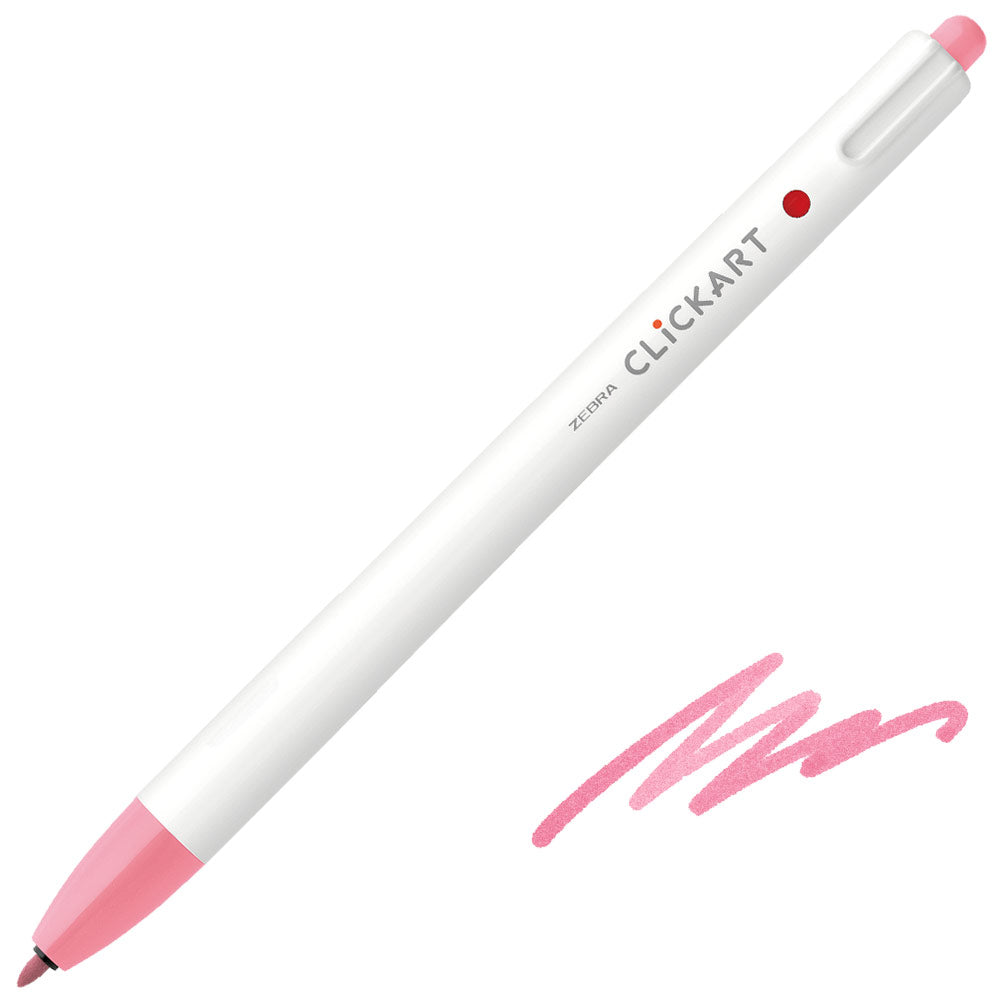 Zebra ClickArt Retractable Felt Tip Pen 0.6 mm – Colour of your choice