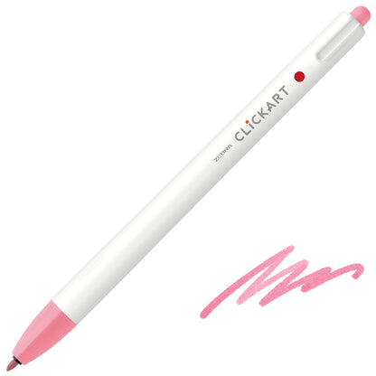 Zebra ClickArt Retractable Felt Tip Pen 0.6 mm – Colour of your choice