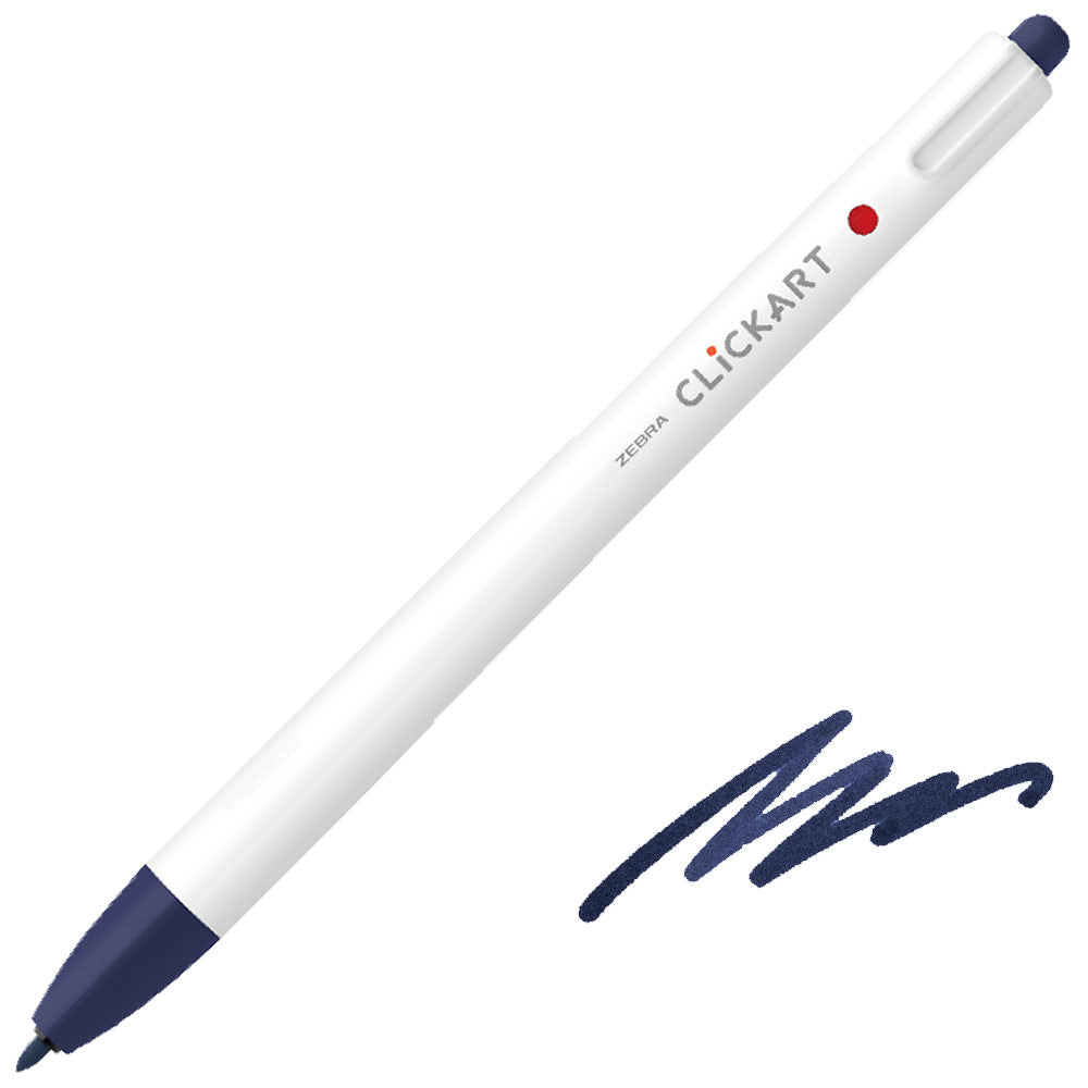 Zebra ClickArt Retractable Felt Tip Pen 0.6 mm – Colour of your choice