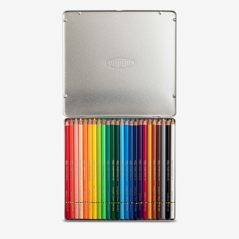 Coffret 24 Crayons de Couleur Holbein