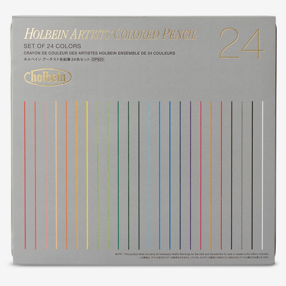 Coffret 24 Crayons de Couleur Holbein