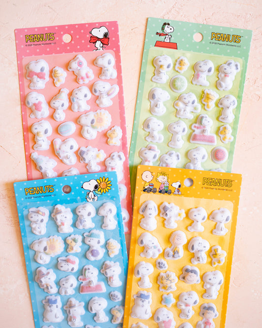 Stickers Flock Snoopy & Peanuts (4 planches au choix)