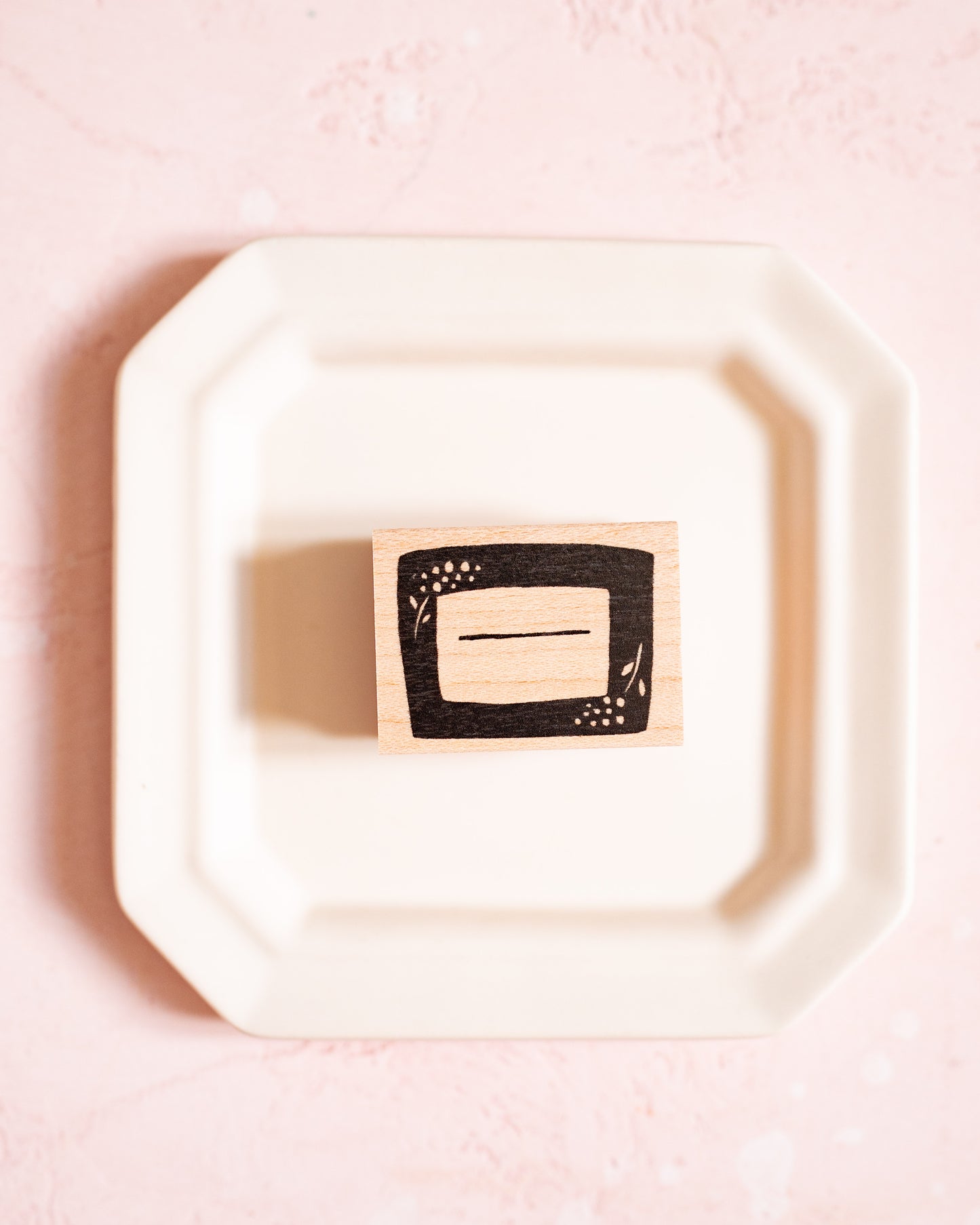 Flower Frame Rubber Stamp