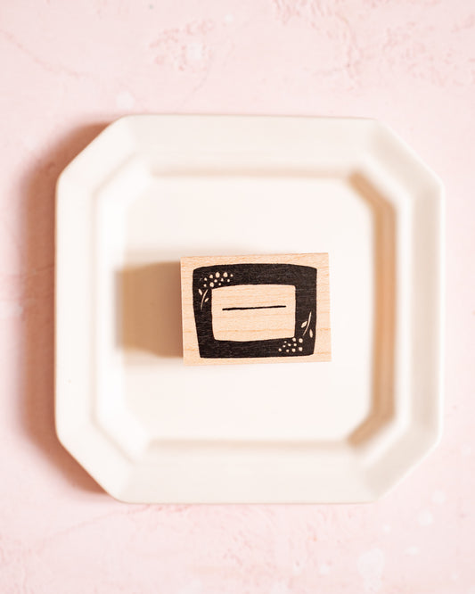 Flower Frame Rubber Stamp