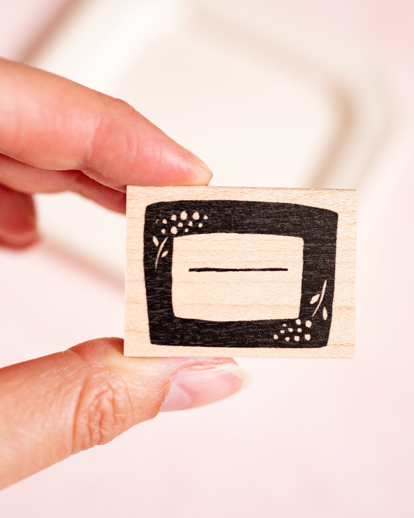Flower Frame Rubber Stamp