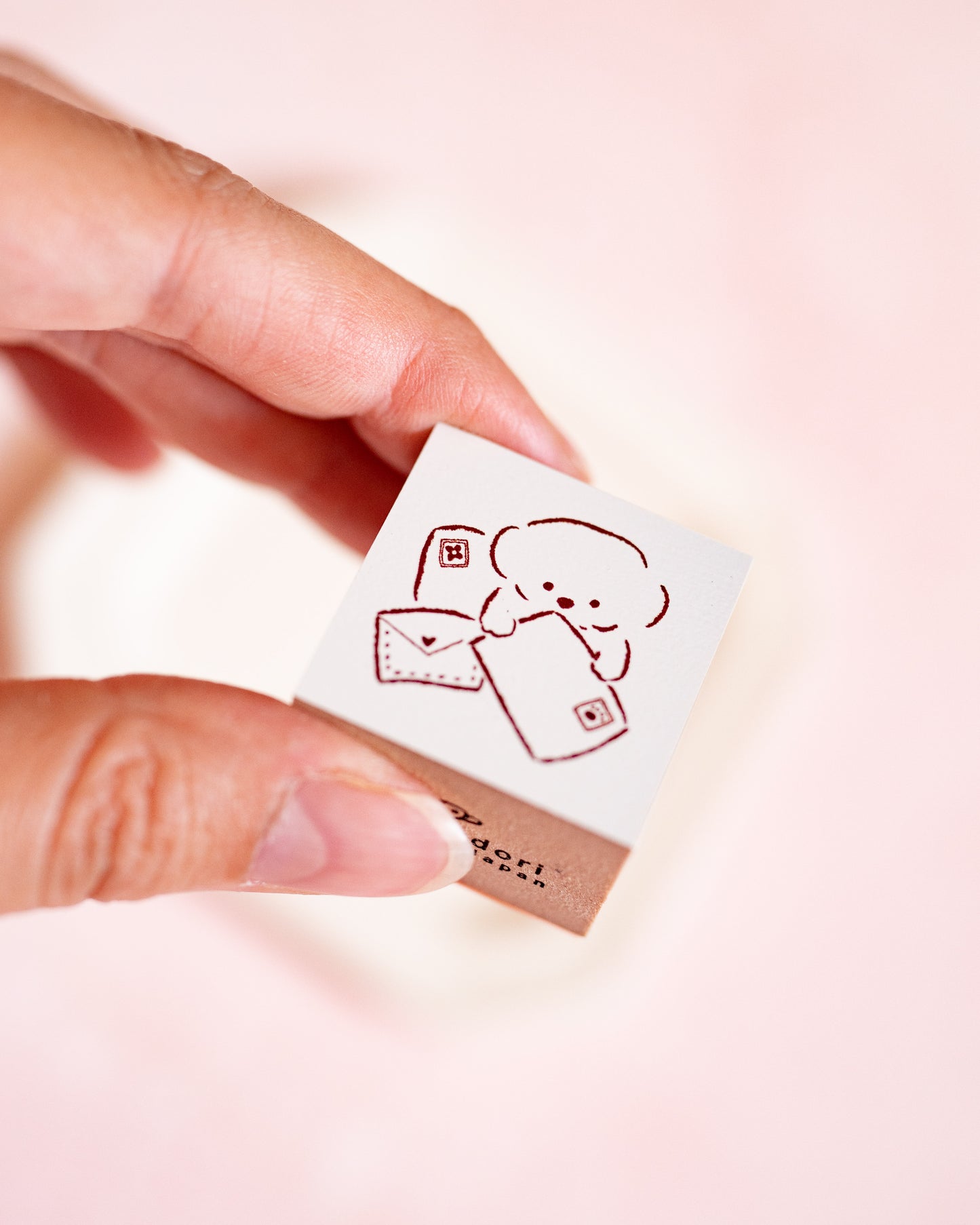 Bichon Frise Stamp and Hankodori Letter