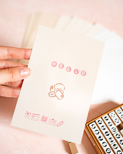 Cartes Messages Vierge à Décorer Papier Japonais Hankodori