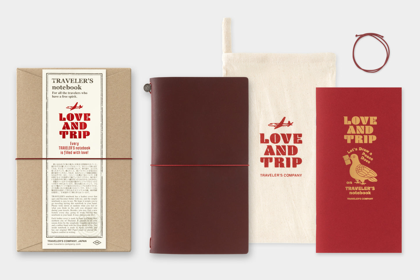Traveler's Company Notebook Regular Love and Trip - Edition Limitée