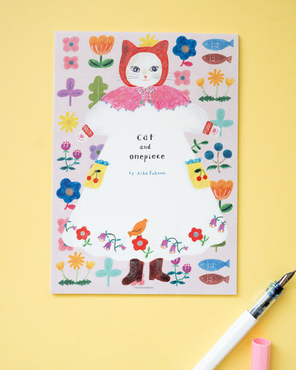 Bloc de Papier à Lettres Chats en Robe Aiko Fukawa