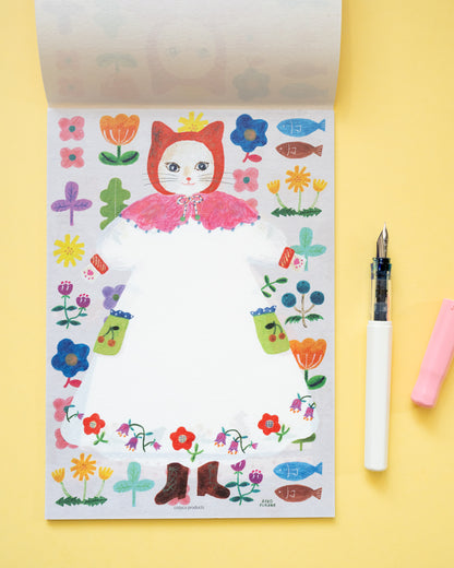 Bloc de Papier à Lettres Chats en Robe Aiko Fukawa