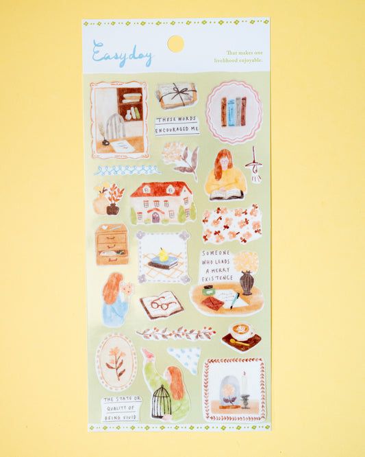 Stickers Stationery Easy Day Mind Wave