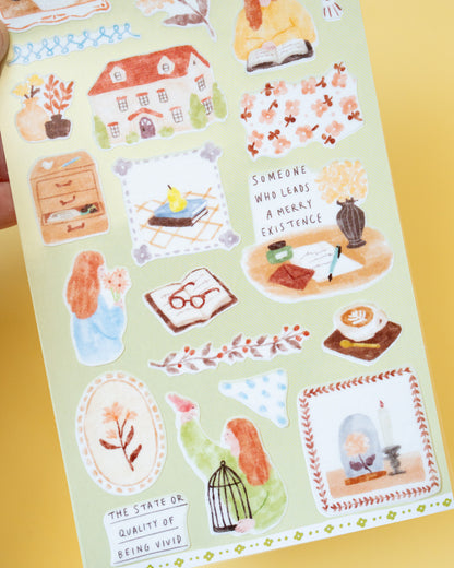 Stickers Stationery Easy Day Mind Wave