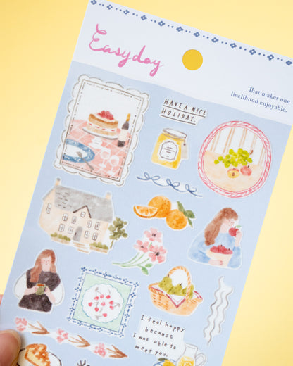 Stickers Fruit Easy Day Mind Wave
