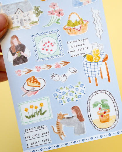 Stickers Fruit Easy Day Mind Wave