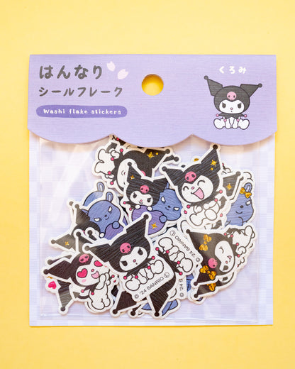 Kuromi Flakes Stickers Washi Paper &amp; Gilding
