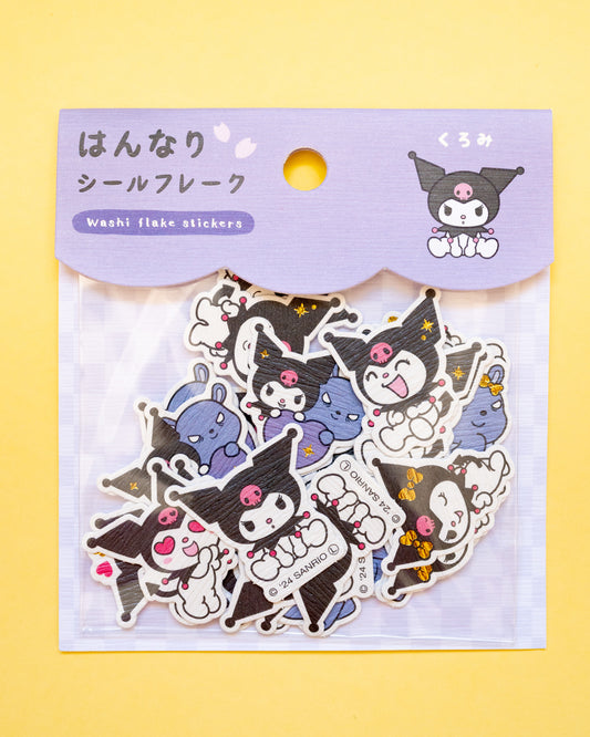 Kuromi Flakes Stickers Washi Paper &amp; Gilding