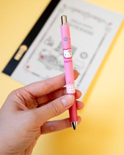Stylo-bille gel Sanrio Hello Kitty Fleurs