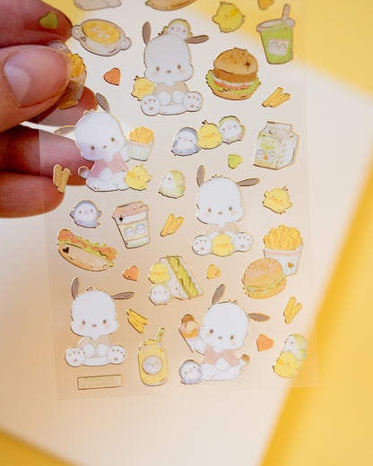 Pochacco Food Sanrio Stickers