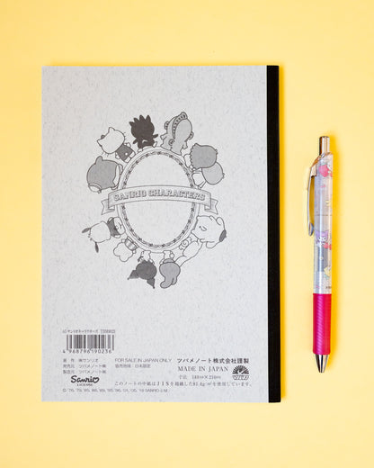 Tsubame Note x Hello Kitty and Sanrio Characters A5 Notebook