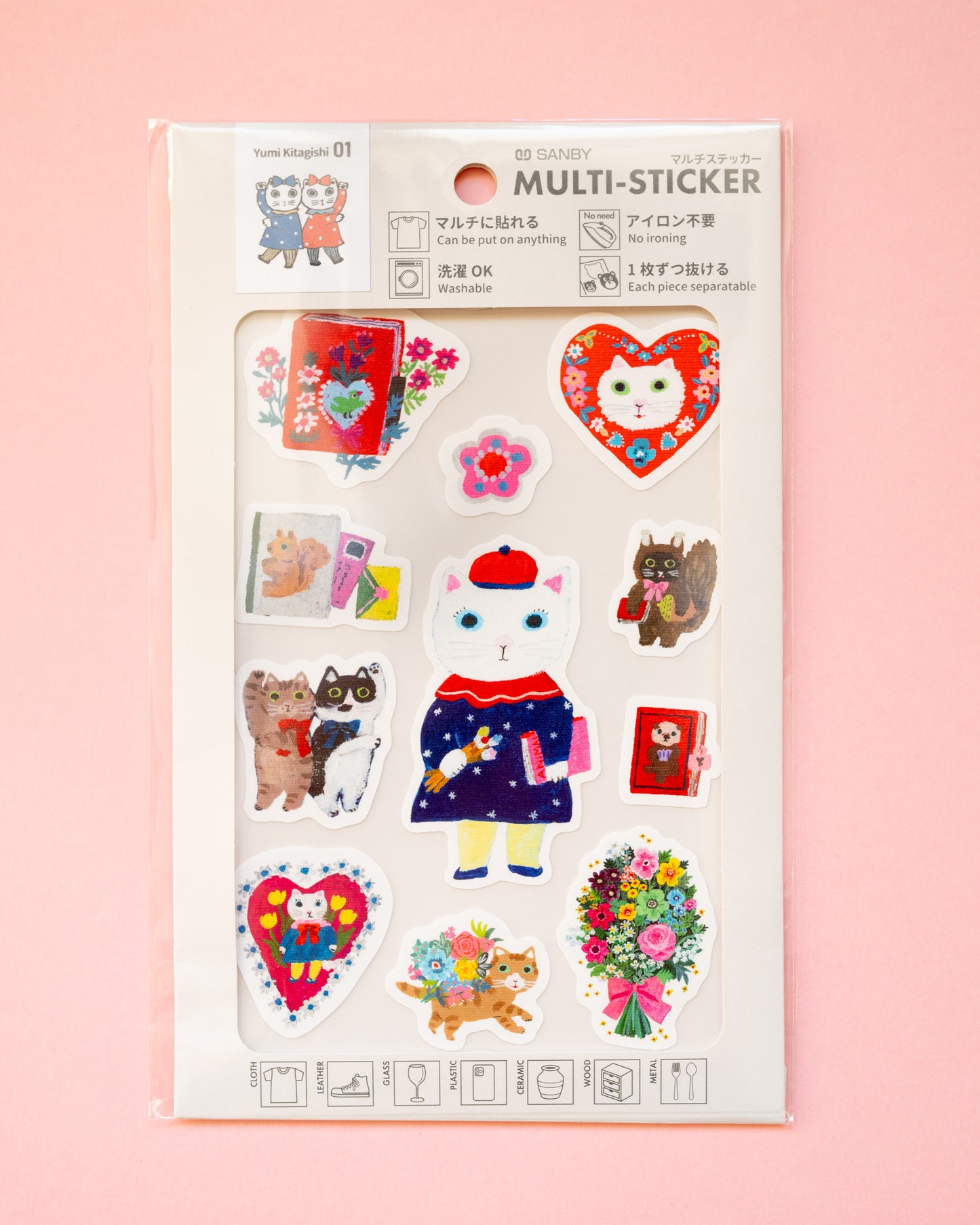 Stickers adhésifs polyvalents – Sanby Multi Stickers Yumi Kitagishi