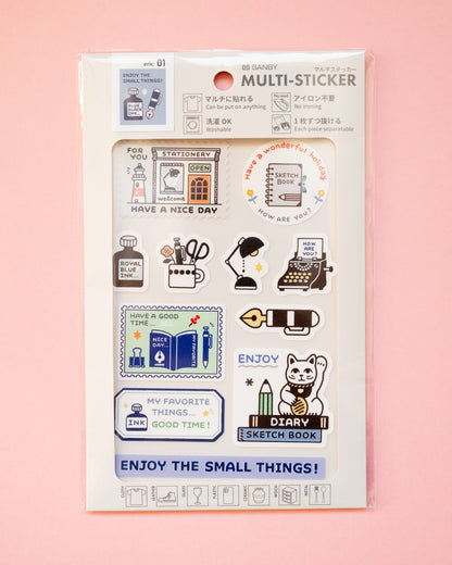 Stickers adhésifs polyvalents – Sanby Multi Stickers Eric Small Things (4 designs au choix)